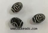 DZI414 10*14mm drum tibetan agate dzi beads wholesale