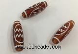 DZI436 10*30mm drum tibetan agate dzi beads wholesale