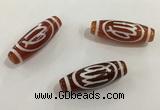 DZI437 10*30mm drum tibetan agate dzi beads wholesale