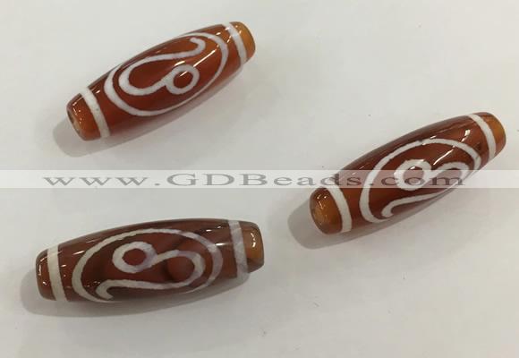 DZI440 10*30mm drum tibetan agate dzi beads wholesale