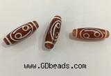 DZI441 10*30mm drum tibetan agate dzi beads wholesale