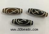 DZI458 10*30mm drum tibetan agate dzi beads wholesale