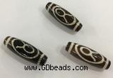 DZI459 10*30mm drum tibetan agate dzi beads wholesale