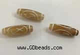 DZI500 10*30mm drum tibetan agate dzi beads wholesale