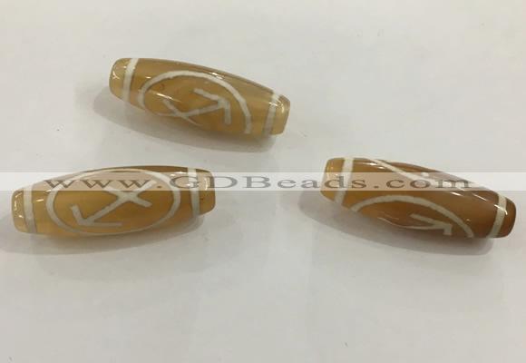 DZI500 10*30mm drum tibetan agate dzi beads wholesale