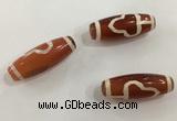 DZI519 10*28mm drum tibetan agate dzi beads wholesale