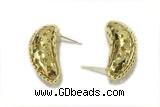 EARR19 13*32mm copper earrings gold plated