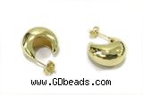 EARR22 11*18mm copper earrings gold plated