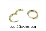 EARR34 14mm copper earrings gold plated