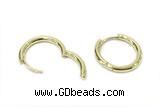 EARR35 20mm copper earrings gold plated