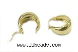 EARR36 20mm copper earrings gold plated