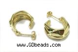 EARR43 20mm copper earrings gold plated