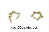 EARR45 13mm copper earrings gold plated