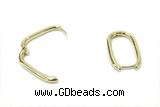 EARR49 13*20mm copper earrings gold plated