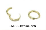 EARR50 18mm copper earrings gold plated