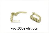 EARR51 10*15mm copper earrings gold plated