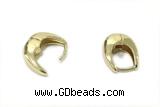 EARR52 14*16mm copper earrings gold plated