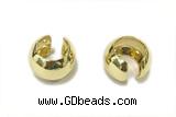 EARR54 20mm copper earrings gold plated