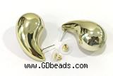 EARR62 23*42mm copper earrings gold plated