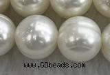 FWP129 15 inches 10mm - 11mm potato white freshwater pearl strands