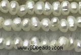 FWP14 14.5 inches 1.8mm potato white freshwater pearl strands