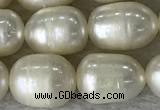 FWP190 15 inches 7mm - 8mm rice white freshwater pearl strands