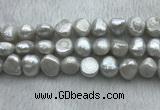 FWP262 15 inches 11mm - 12mm baroque grey freshwater pearl strands