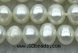 FWP27 14.5 inches 4mm - 4.5mm potato white freshwater pearl strands