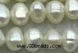 FWP39 14.5 inches 4mm - 5mm potato white freshwater pearl strands