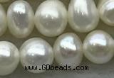 FWP44 14.5 inches 5mm - 5.5mm potato white freshwater pearl strands