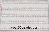 FWP450 half-drilled 3-3.5mm bread freshwater pearl beads