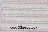 FWP451 half-drilled 3.5-4mm bread freshwater pearl beads