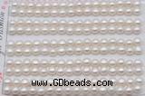 FWP454 half-drilled 5-5.5mm bread freshwater pearl beads