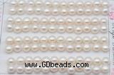 FWP457 half-drilled 6.5-7mm bread freshwater pearl beads