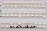 FWP459 half-drilled 7.5-8mm bread freshwater pearl beads