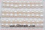 FWP461 half-drilled 8.5-9mm bread freshwater pearl beads