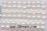 FWP463 half-drilled 9.5-10mm bread freshwater pearl beads