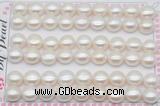 FWP464 half-drilled 10-10.5mm bread freshwater pearl beads