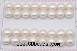 FWP465 half-drilled 10.5-11mm bread freshwater pearl beads