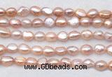 FWP498 14 inches 8mm - 9mm baroque lavender freshwater pearl strands