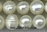 FWP56 15 inches 6mm - 7mm potato white freshwater pearl strands