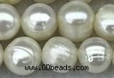 FWP66 15 inches 7mm - 8mm potato white freshwater pearl strands