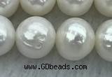 FWP86 15 inches 8mm - 9mm potato white freshwater pearl strands