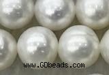 FWP89 15 inches 8mm - 9mm potato white freshwater pearl strands