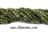 GARN05 15 inches 7mm round green garnet gemstone beads