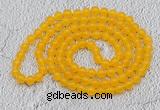 GMN06 Hand-knotted 8mm candy jade 108 beads mala necklaces