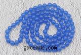 GMN10 Hand-knotted 8mm candy jade 108 beads mala necklaces