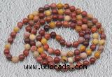 GMN115 Hand-knotted 6mm mookaite 108 beads mala necklaces