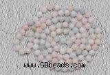 GMN118 Hand-knotted 6mm morganite 108 beads mala necklaces