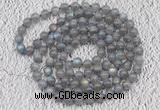 GMN120 Hand-knotted 6mm labradorite 108 beads mala necklaces